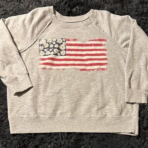 Maurices Gray women’s Sweatshirt with Flag Design